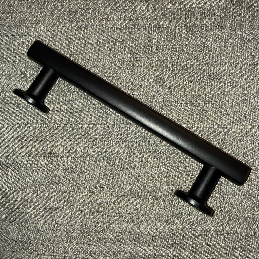 10 Cabinet handles with screws included black Oiled brass OIL RUBBED BRONZE